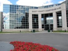 Scott County Courthouse and Jail main entrance.