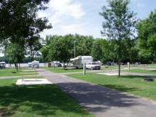 One of the 65 campsites at Buffalo Shores. Great for RV's.