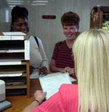 Seller and buyer at the Treasurer's Office.