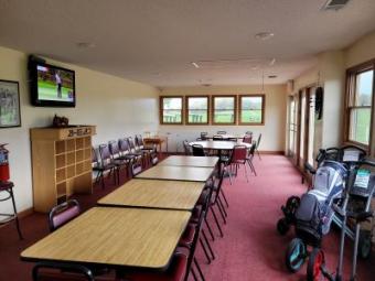 Seating area at the clubhouse