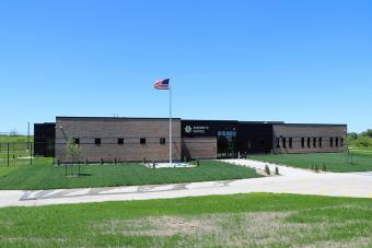 Sheriff Patrol Headquarters as seen from the street.