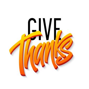 the words give thanks