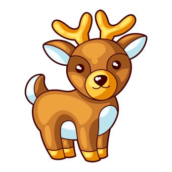 cartoon reindeer