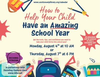 Back to school poster with school supplies