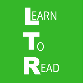 Learn to Read spelled out in white letters on a green background. 