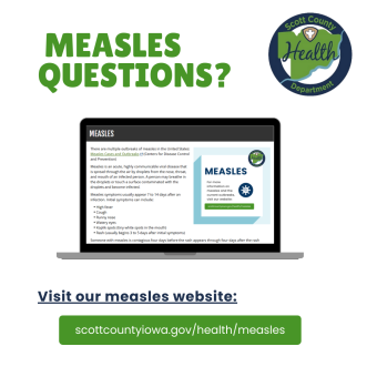 measles questions? visit our website