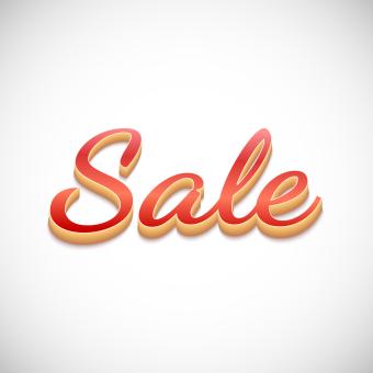 Sale sign in red and yellow