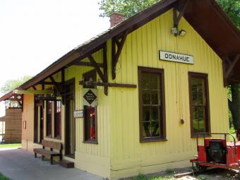 The Donahue Train Depot.