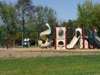 The playground at Bald Eagle Campground.