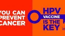 HPV Vaccine logo. 